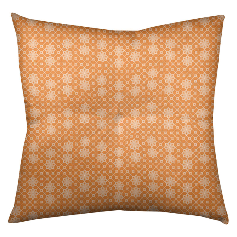 Coussin Katelyn Elizabeth, 26 po x 26 po, Orange