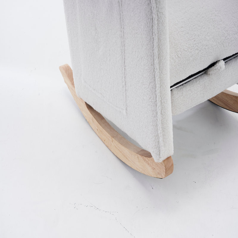 Chaise berçante Teddy, Ivoire ivoire