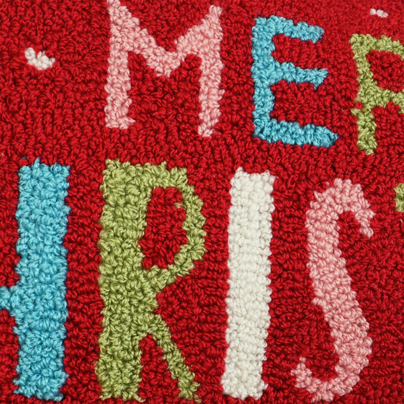 Merry Christmas Hook Cushion