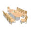 Charleston Outdoor 13 - Piece Teak Dining Set