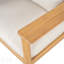 Chaise longue d'extérieur en bois d'acacia Terassi avec coussins confortables et accoudoirs spacieux pour la détente