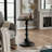 15.75 in Diameter Black Minimalist Side Table, Easy Assembly