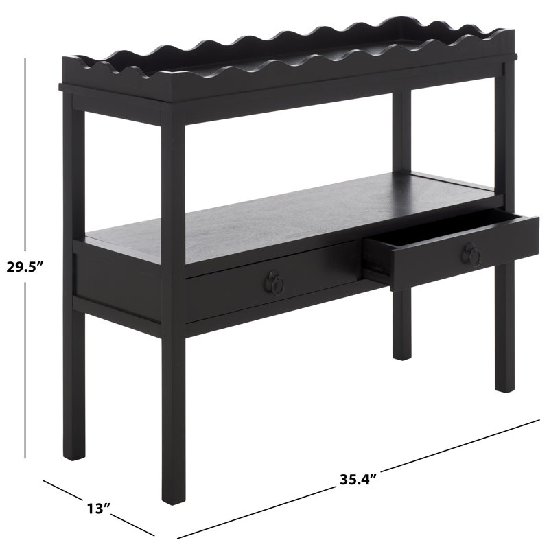 Darlyn 2 Draw Console, Matte Black