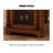 25.59" Brown Rectangular Solid Wood Wine Racks