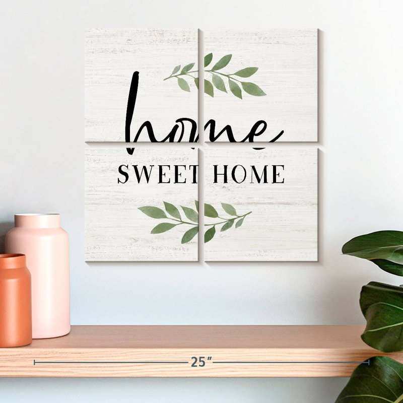 Plaque murale Kema Home Sweet Home, H 18 po x l 18 po