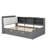 Platform Bed With An Underbed Trundle, Shelves, And A Storage Headboard-1869737179-1869737178