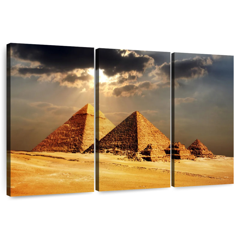 Adella Giza Pyramids, 36" H x 57" W