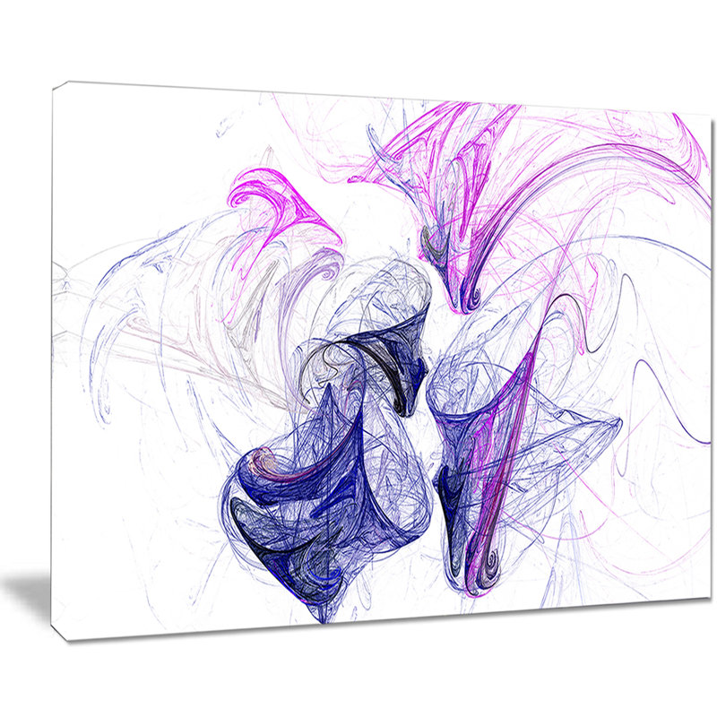 Coloured Smoke Mauve - impression sur toile tendue, H 30 po x l 40 po x P 1 po