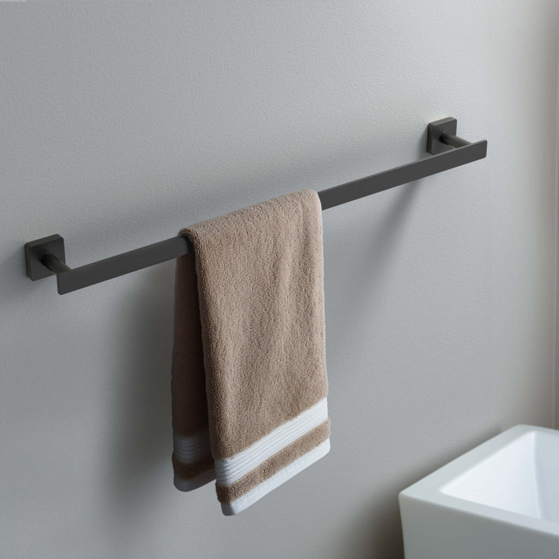 Porte-serviettes mural 26 po Blaze, Noir mat