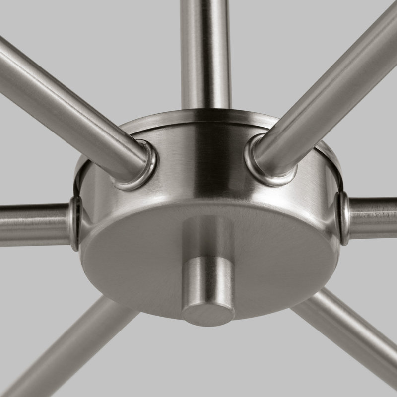 Avoca 6-Light Chandelier, Brushed Nickel