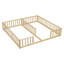 Lit double double avec clôture, garde-corps, lit Montessori sans porte pour filles, aucun sommier-1172201037