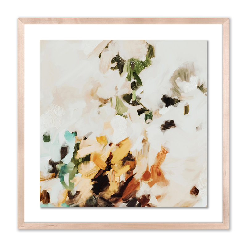Hayden Print by Patricia Vargas, 24" H x 24" W x 1.5" D, Natural