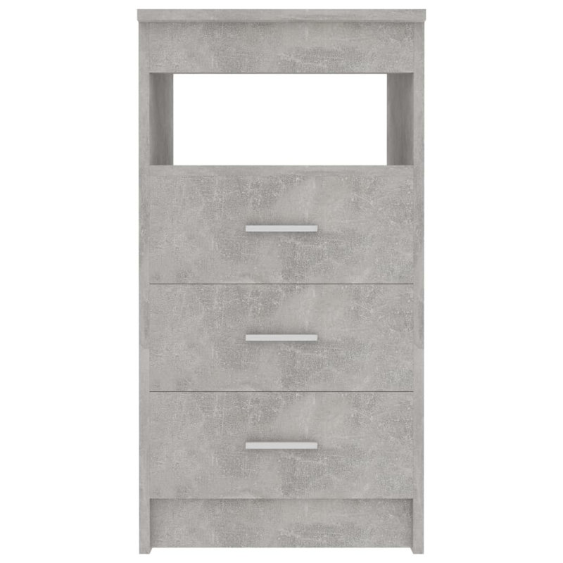 Drawer Cabinet 40x50x76 cm Engineered Wood, Concrete Grey