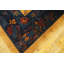 Tapis des années 1920 antique à motif floral chinois, jaune, or et orange
