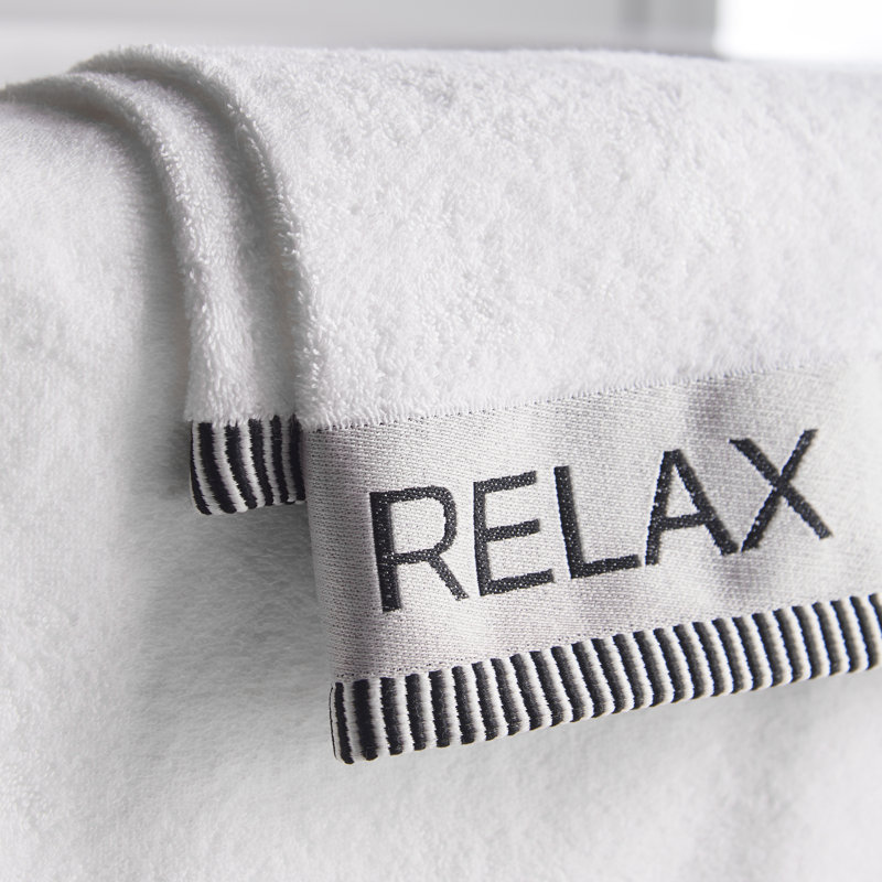Relax And Unwind Bath Sheet, White