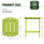 Table de bout toutes saisons Adirondack Tables de patio Tables de bout en plastique Vert citron-1660344228