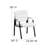 LeatherSoft Executive Side Reception Chair with Powder Coated Frame-1217700016