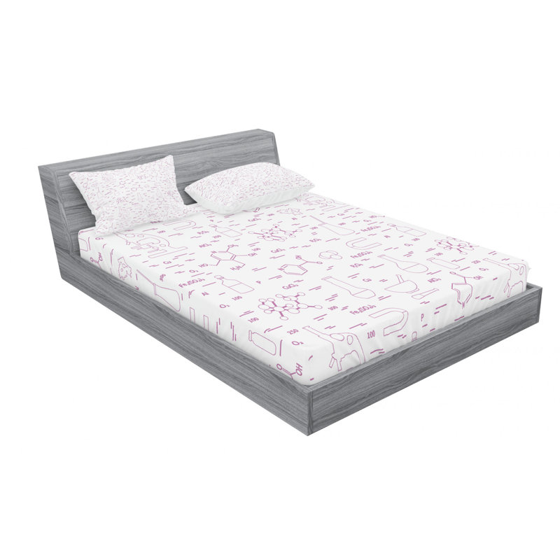 Microfiber Sheet Set, Queen Sheet Set with Fitted Sheet