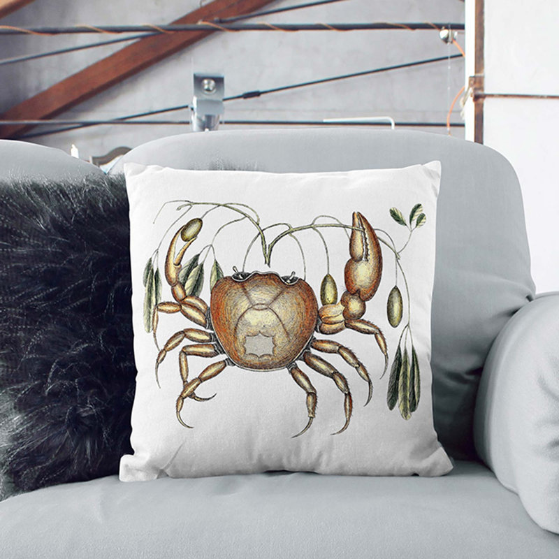 Square Throw Cushion, White, 55cm H x 55cm W x 20cm D