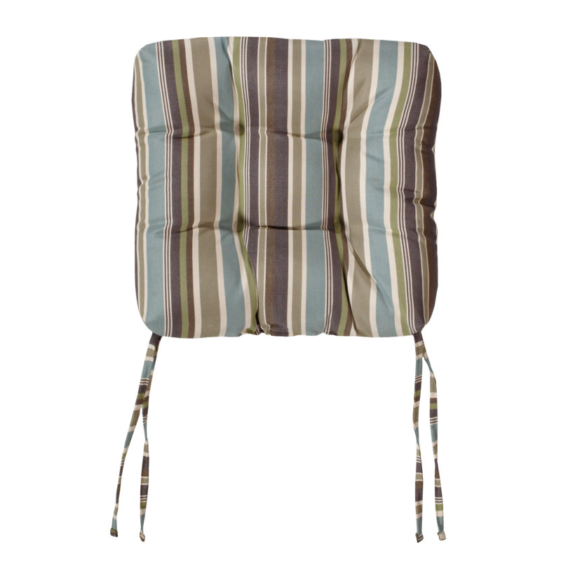 Sunbrella Outdoor Tufted Chair Cushion, 18" W x 18" D