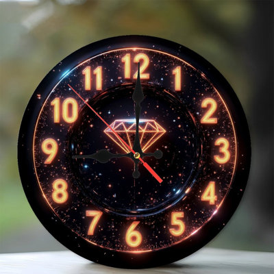 Glow Clock Face with Diamond