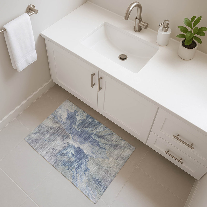 Premium Machine Washable Marasco AMF1632 Modern Rug, Rectangle 1'8" x 2'6"