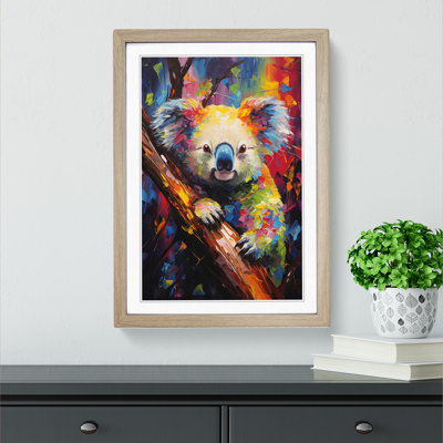 Koala Bear Expressionism Art - Framed Print