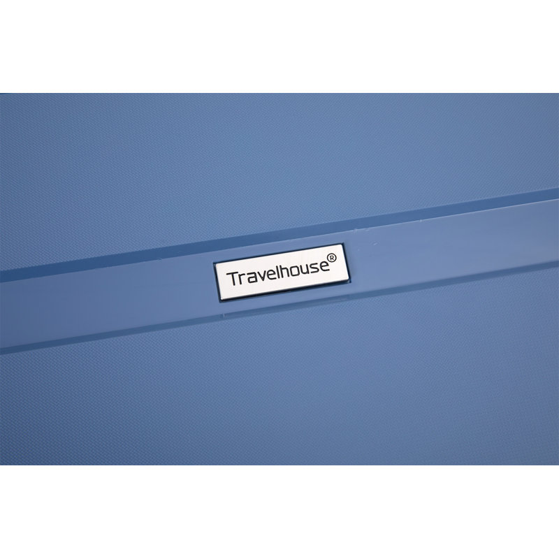 Valise à roulettes Hardshell, 30.51" H x 18.7" W x 12.2 " D, Blue