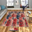 Tapis tissé de qualité supérieure, 5,2 x 7,5 pi, 100% polyester, antibactérien, antidérapant, hauteur des poils de 0,3 po | Lavable à la machine, impression numérique 3D | Parfait pour le salon, la chambre à coucher et le bureau-1498642552