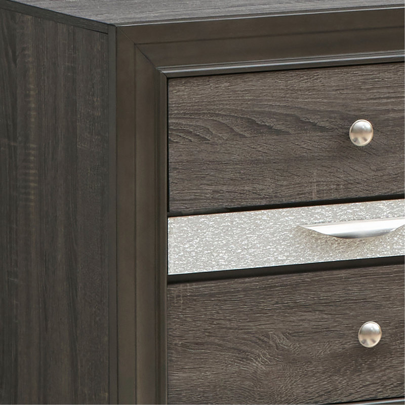 Table de chevet, gris, Gris