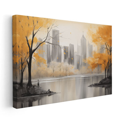 "Lueur dorée d'un paysage urbain"