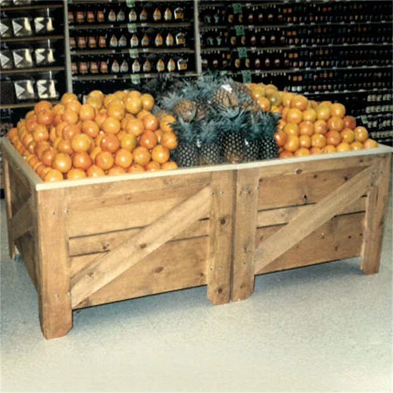 Présentoir à fruits et légumes Marco Marco 42 1/2 po x 50 1/2 po avec doublure - pin WS-568VEGOBLHP