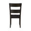 2 chaises d'appoint en noyer vieilli, dossier sans accoudoirs en bois à haut dossier pour la salle à manger, dossier plein, assise épaisse de 18 mm, pieds fuselés, limite de poids de 220 lb, profondeur de siège de 16 po, hauteur de 18 po, 2 sièges de salle à manger, chaises, capacité,