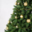 Arbre de Noël avec lumières à DEL blanc chaud - pointes en PVC et aiguilles dures, conception à branches articulées, support en métal robuste - arbre de Noël réaliste-1235187869