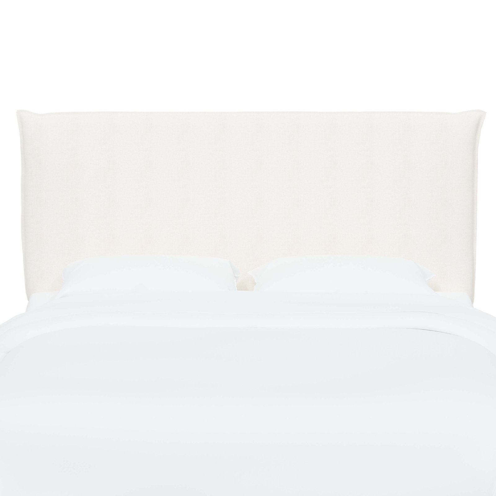 Halcyon Upholstered Headboard, Queen, Zuma White Textured Linen
