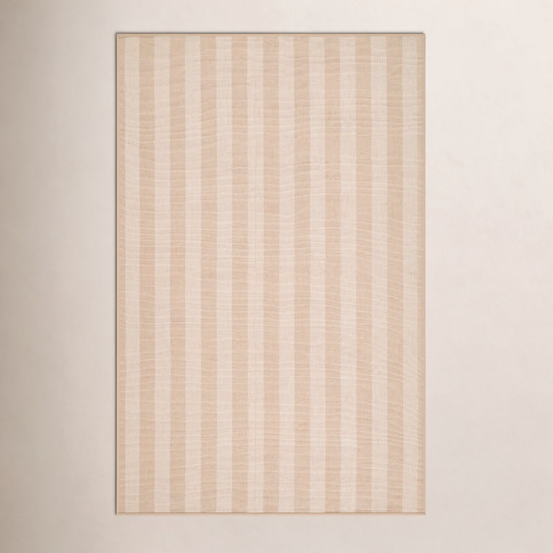 Jeanette Bram Handmade Indoor / Outdoor Performance Rug, Rectangle 8' x 10', Beige