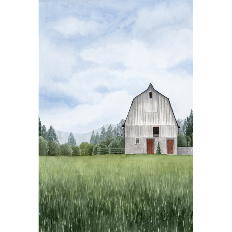 «Northern Acruage I» par Grace Popp - peinture sur toile tendue, H 48 po x l 32 po x P 1,25 po
