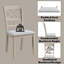 Ensemble de 2 chaises d'appoint au fini gris antique