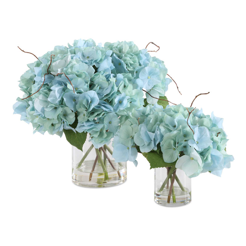 Ensemble de 2 vases en verre Uttermost Tranquil Blooms