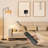 Boho Floor Lamp - Arched Floor Lamps For Living Room, Farmhouse Floor Lamp With  Temperature  Standing Lamp With Rattan & Fabric Double Shade Bohemian Rattan Floor Lamps For Bedroom Office