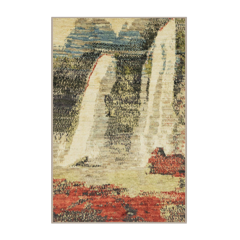 Tapis abstrait moderne 2564, Rectangle 2 pi x 4 pi