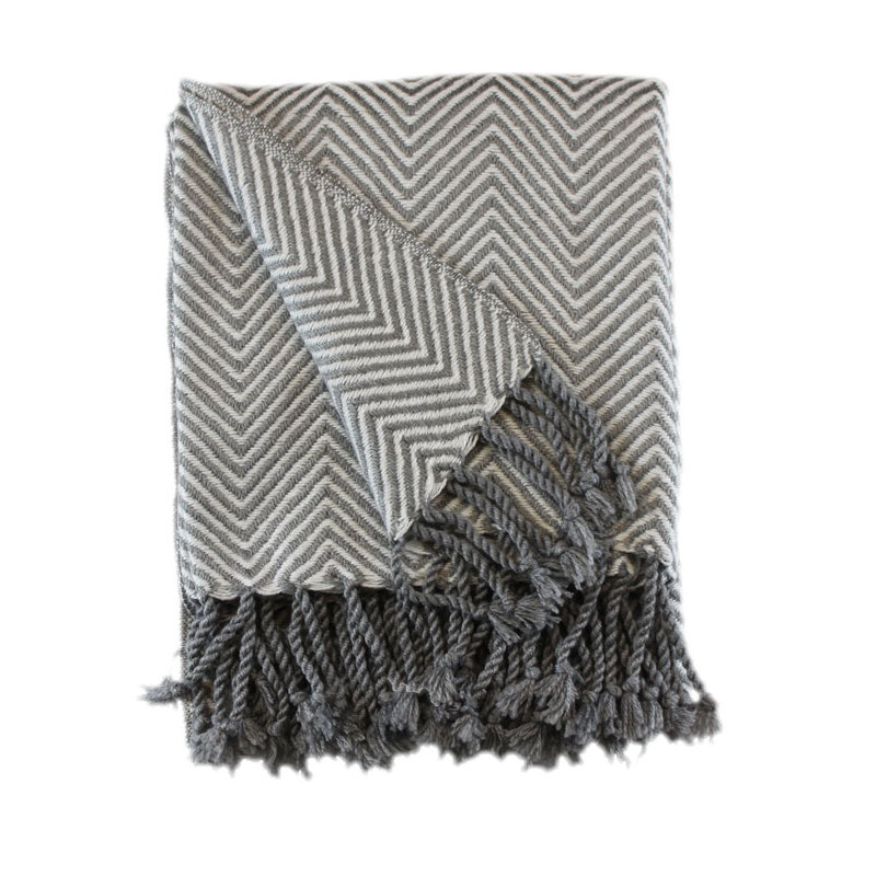 Los Angeles Throw Blanket, Light Gray