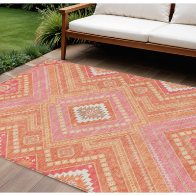 Tapis 8 pi x 10 pi Coral Tribal