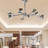 Markryan 9 - Light Crystal Dimmable LED Sputnik Modern Linear Chandelier