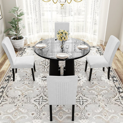 5-Piece Round Dining Table set