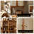 Modern Nut-Brown Solid Wood Sideboard