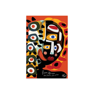 «African Woman Is Dreaming», impression sur verre acrylique
