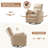 Luxurious Swivel Rocker Manual Recliner with Adjustable Pillows for Comfort-337483515