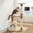 37.5 Inch Tall Cat Tree Tower - 3-Tier Cat Tower for Indoor Cats with Napping Perch, Kitten Condo, Sisal Scratching Posts, and Hanging Toy - Pet Accessories by PETMAKER (Brown)