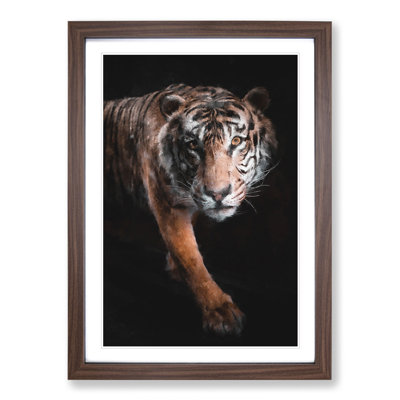 Prowling Tiger - Framed Print